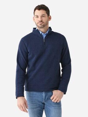 Peter Millar Crown Men's Crown Sweater Fleece Quarter-Zip Size Medium